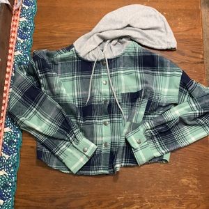 Rue 21 flannel crop top